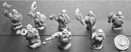 Dwarven Shame Bearers with Axes and Shields